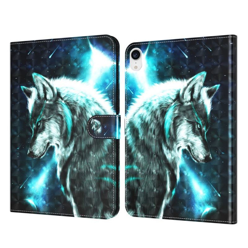 Fliptok / Bőrtok iPad Mini 6 (2021) Light Spot Wild Wolf