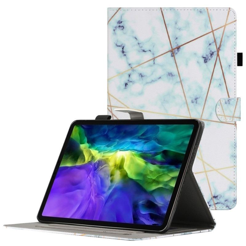 Fliptok / Bőrtok iPad Mini 6 (2021) Márvány Geometria