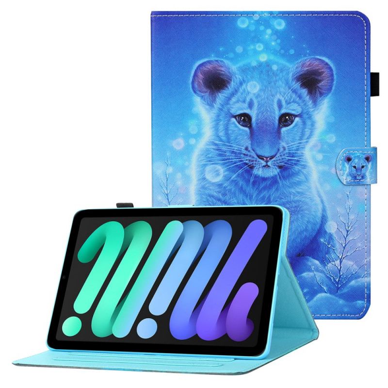 Fliptok / Bőrtok iPad Mini 6 (2021) Tigris Bébi