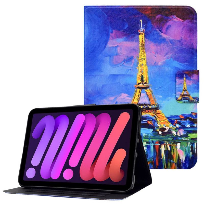 Kinyitható Tokok iPad Mini 6 (2021) Eiffel-torony