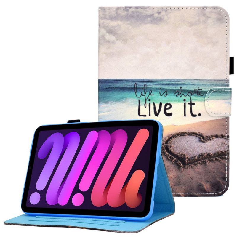 Kinyitható Tokok iPad Mini 6 (2021) Live It Beach