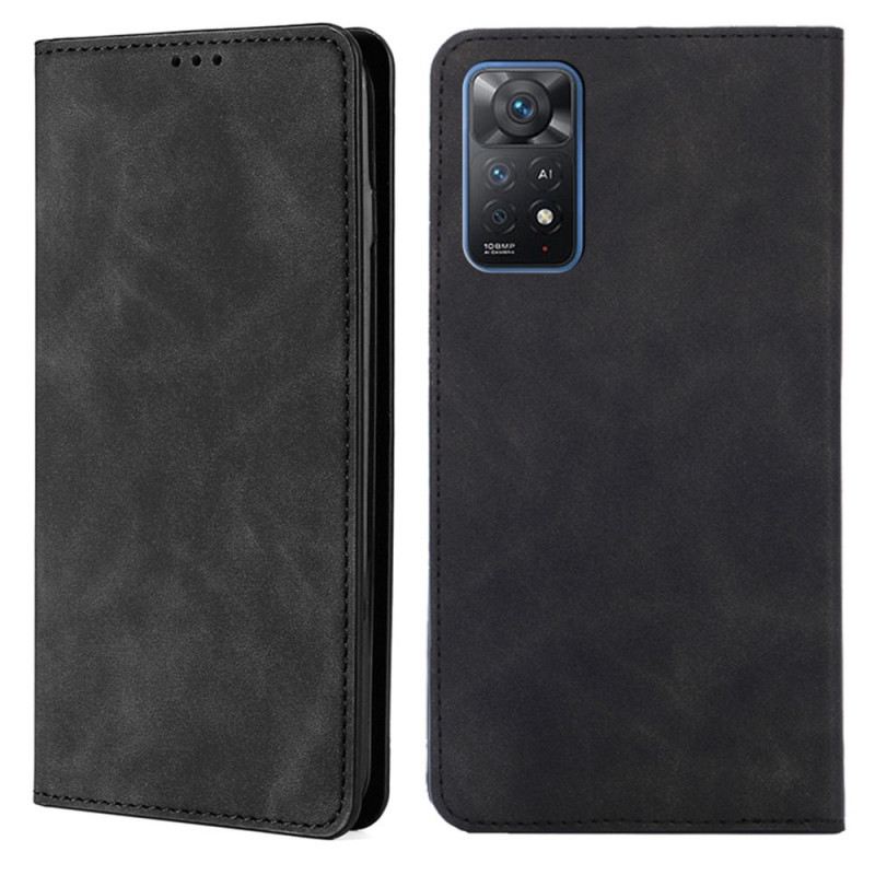 Fliptok Xiaomi Redmi Note 11 Pro / 11 Pro 5G Bőrtok Skin-touch Design