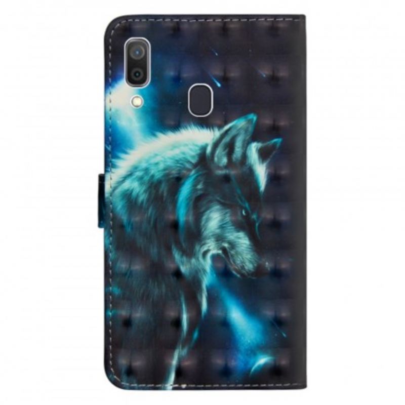 Kinyitható Tokok Samsung Galaxy A30 Majestic Wolf