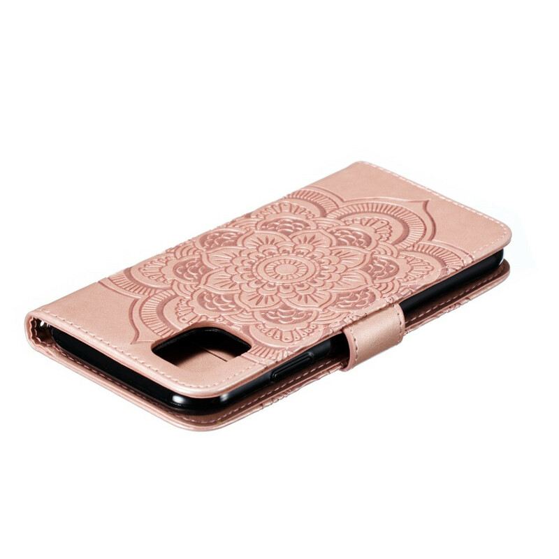 Fliptok / Bőrtok iPhone 11 szíjjal Full Strap Mandala