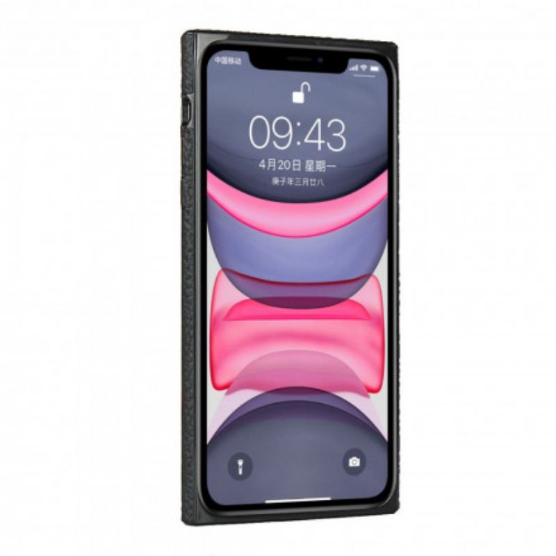 Tok iPhone 11 Eredeti Litchi Bőr Pánttal