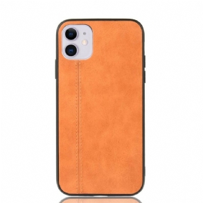 Tok iPhone 11 Stílusos Bőr Varrás