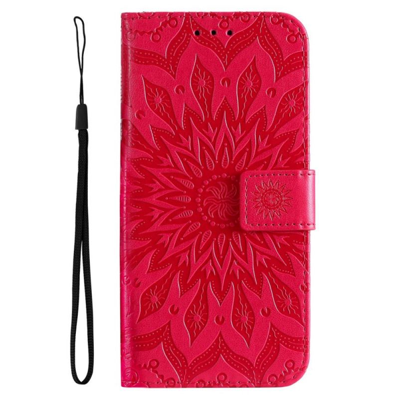 Fliptok Vivo V23 5G Mandala Nap Zsinórral