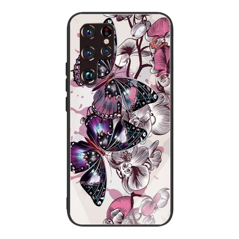 Tok Samsung Galaxy S22 Ultra 5G Butterflies Variation Tempered Glass