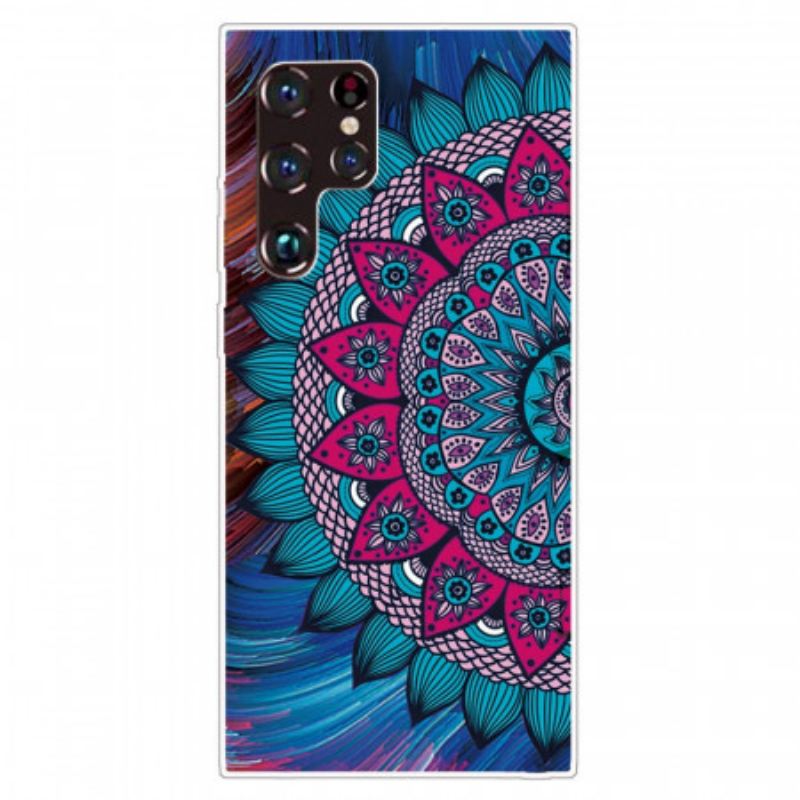 Tok Samsung Galaxy S22 Ultra 5G Színes Mandala