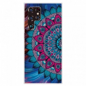 Tok Samsung Galaxy S22 Ultra 5G Színes Mandala