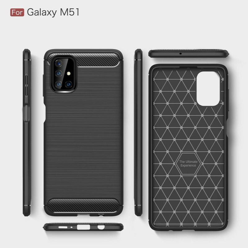 Tok Samsung Galaxy M51 Csiszolt Szénszálas