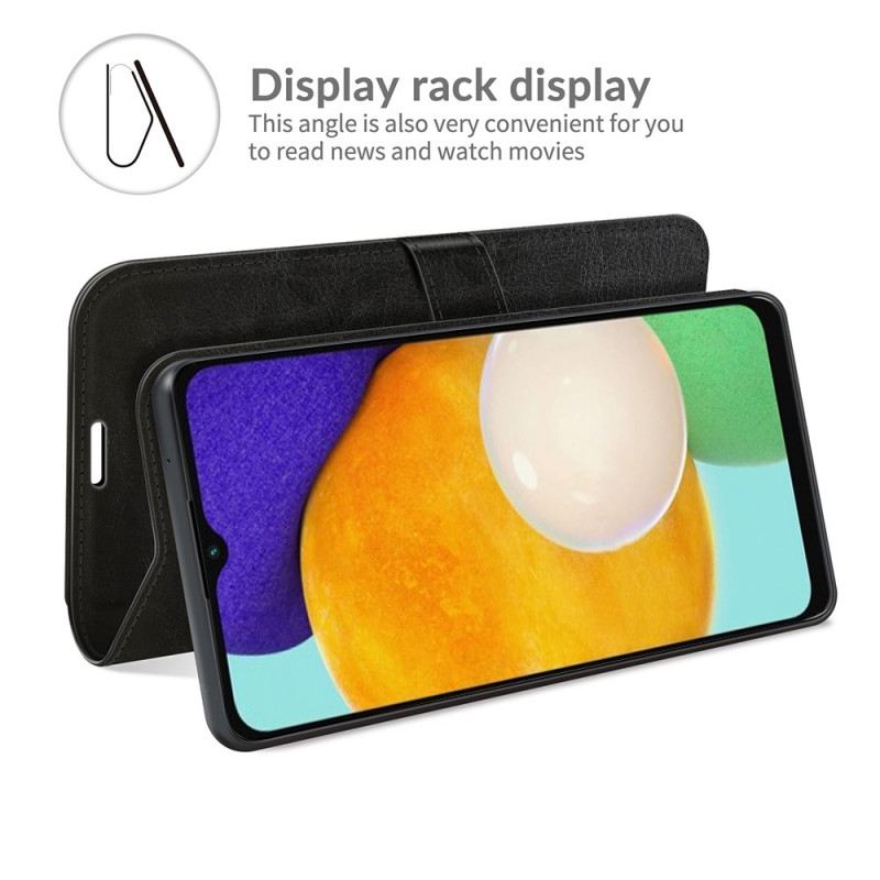 Fliptok / Bőrtok Samsung Galaxy A13 5G / A04s Klasszikus Bőr Hatás