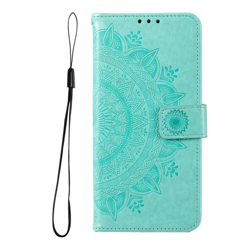 Fliptok / Bőrtok Samsung Galaxy A13 5G / A04s Nap Mandala