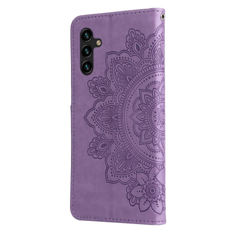 Fliptok / Bőrtok Samsung Galaxy A13 5G / A04s Virág Mandala