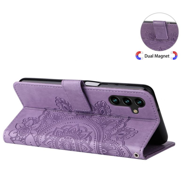 Fliptok / Bőrtok Samsung Galaxy A13 5G / A04s Virág Mandala