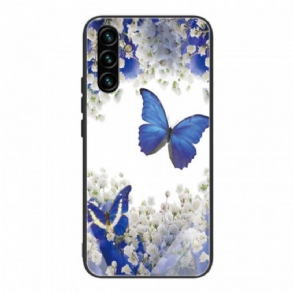 Tok Samsung Galaxy A13 5G / A04s Butterflies Design Edzett Üveg