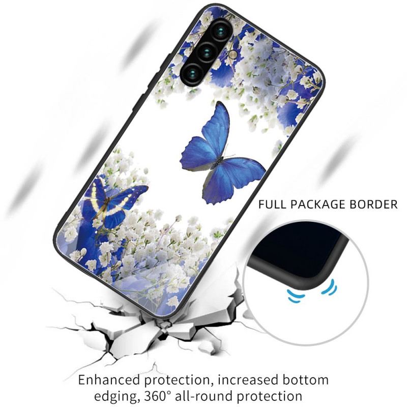 Tok Samsung Galaxy A13 5G / A04s Butterflies Design Edzett Üveg