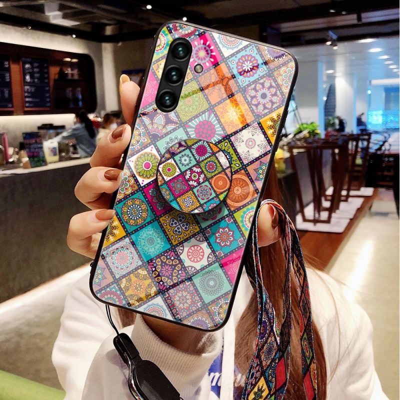 Tok Samsung Galaxy A13 5G / A04s Patchwork Mágneses Tartó