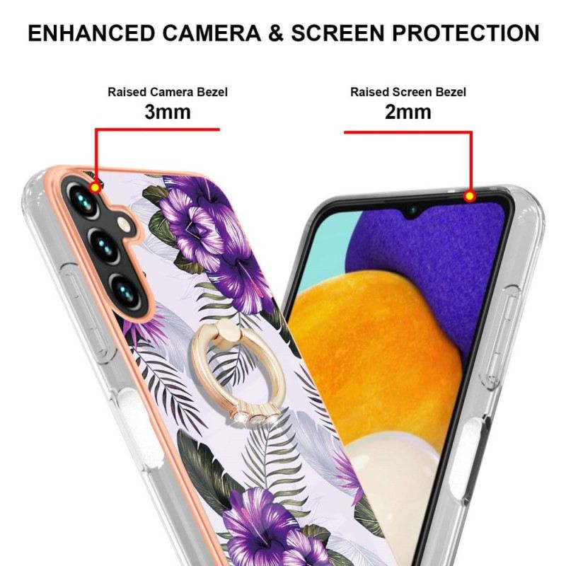 Tok Samsung Galaxy A13 5G / A04s Ring-bracket Virágok