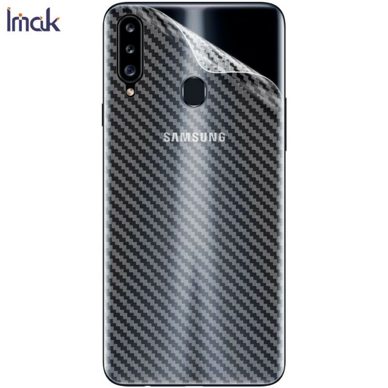 Hátvédő Fólia Samsung Galaxy A20S Stílusú Carbon Imak-Hoz