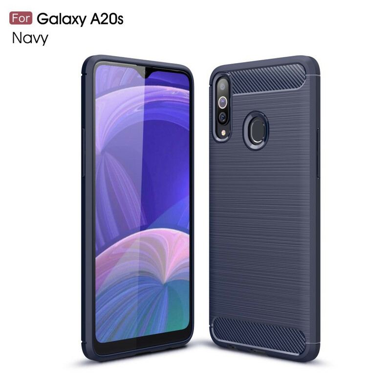 Tok Samsung Galaxy A20s Csiszolt Szénszálas