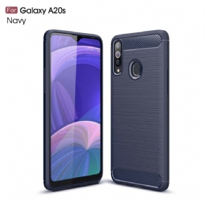 Tok Samsung Galaxy A20s Csiszolt Szénszálas