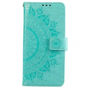 Fliptok / Bőrtok Xiaomi 12 Pro szíjjal Pántos Napmandala