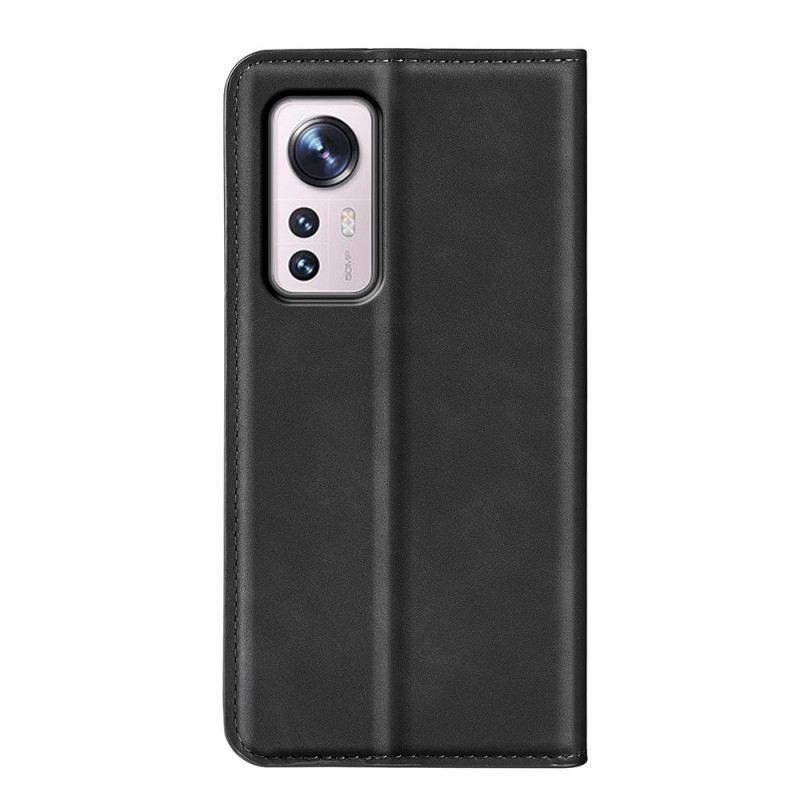 Fliptok Xiaomi 12 Pro Bőrtok Skin Touch