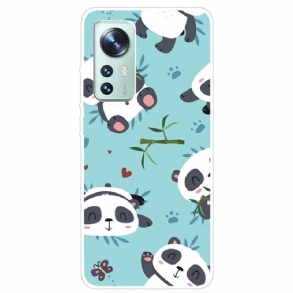 Tok Xiaomi 12 Pro Szilikon Csokor Panda