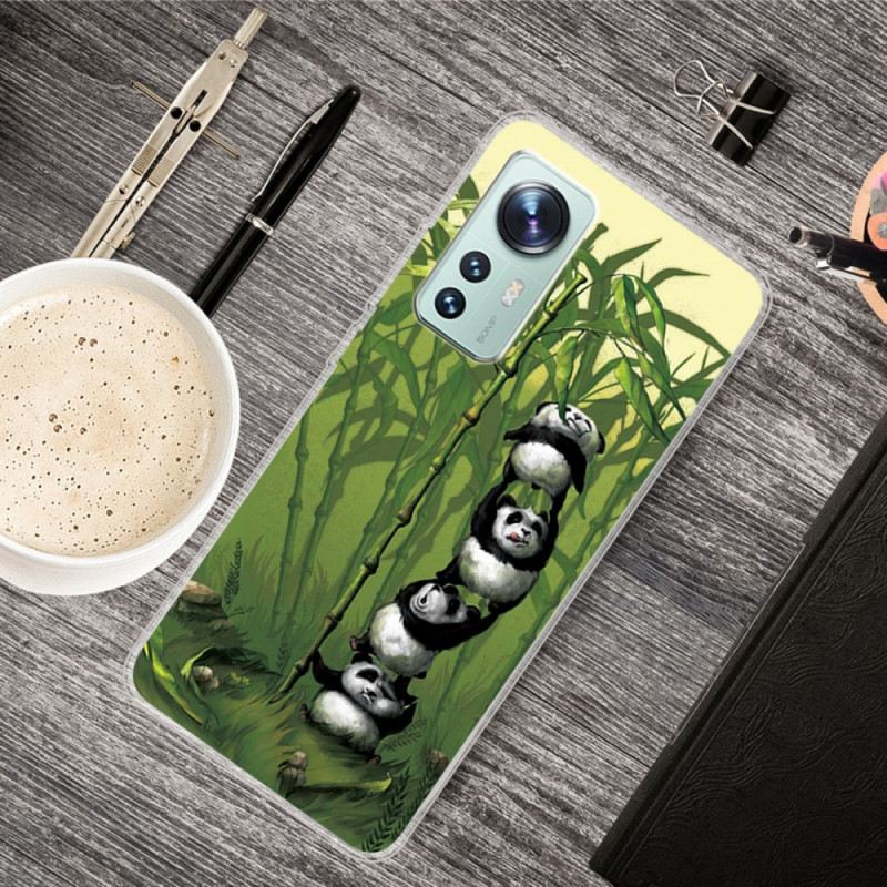 Tok Xiaomi 12 Pro Szilikon Csokor Panda