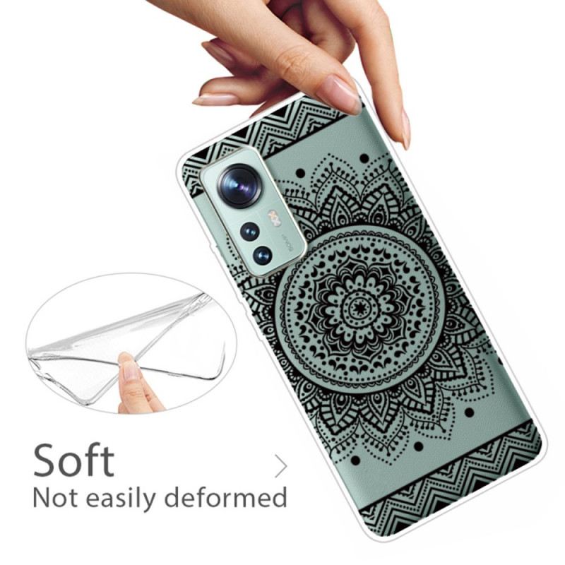 Tok Xiaomi 12 Pro Szilikon Mandala Fekete