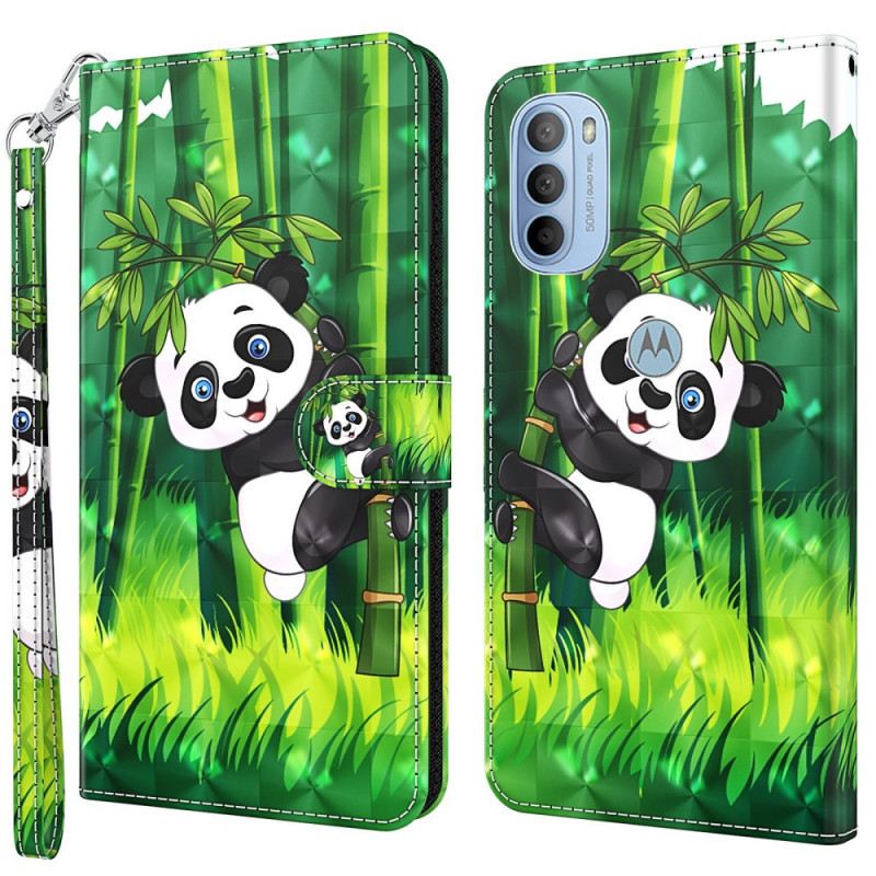 Kinyitható Tokok Moto G41 / G31 Panda És Bambusz