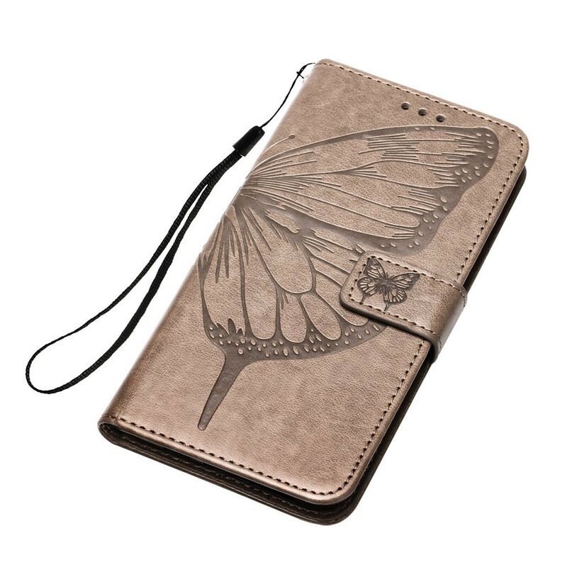 Fliptok / Bőrtok Samsung Galaxy A51 Butterfly Design Zsinórral